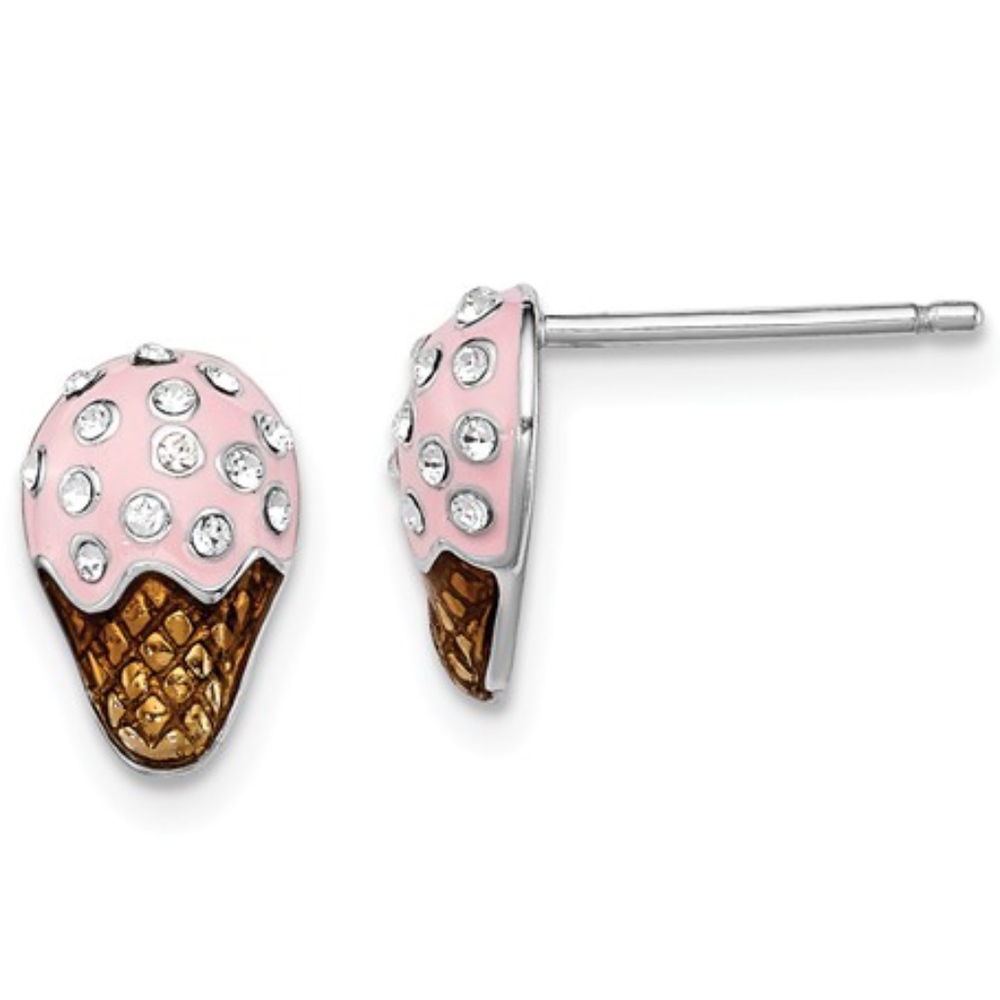 Ice Cream Earrings Sterling Silver - Picture 1 of 2
